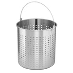 SOGA 2X 12L 18/10 Stainless Steel Perforated Stockpot Basket Pasta Strainer with Handle PASTAINSERT3901X2