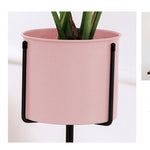 SOGA 4X 80cm Tripod Flower Pot Plant Stand with Pink Flowerpot Holder Rack Indoor Display FPOTH82PNKX4