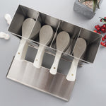 SOGA Stainless Steel Buffet Restaurant Spoon Utensil Holder Storage Rack 4 Holes CUTLERYHOLDER4631