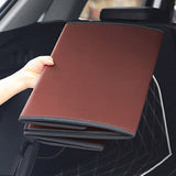 SOGA 4X Leather Car Boot Collapsible Foldable Trunk Cargo Organizer Portable Storage Box Coffee STORAGECOFMEDX4