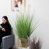 SOGA 2X 110cm Artificial Indoor Potted Reed Bulrush Grass Tree Fake Plant Simulation Decorative APLANTFH6022X2