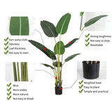 SOGA 4X 120cm Artificial Green Indoor Traveler Banana Fake Decoration Tree Flower Pot Plant APLANTFHM1208X4