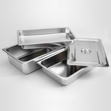 SOGA 2X Gastronorm GN Pan Full Size 1/1 GN Pan 4cm Deep Stainless Steel Tray GASTRONORMPANS5402X2A