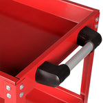 SOGA 2 Tier Tool Storage Cart Portable Service Utility Heavy Duty Mobile Trolley Red TOOLCART605