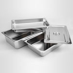 SOGA 4X Gastronorm GN Pan Full Size 1/1 GN Pan 4cm Deep Stainless Steel Tray GASTRONORMPANS5402X4A