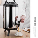 SOGA 18L Portable Insulated Cold/Heat Coffee Tea Beer Barrel Brew Pot With Dispenser BEVERAGEDISPENSER18L