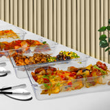 SOGA 150mm Clear Gastronorm GN Pan 1/3 Food Tray Storage Bundle of 6 VICPANS1423X6