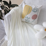 SOGA White Acrylic Knitted Throw Blanket Solid Fringed Warm Cozy Woven Cover Couch Bed Sofa Home BLANKET912