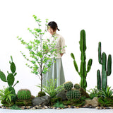 SOGA 120cm Green Artificial Indoor Cactus Tree Fake Plant Simulation Decorative 6 Heads APLANTFH1206