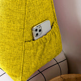 SOGA 180cm Yellow Triangular Wedge Bed Pillow Headboard Backrest Bedside Tatami Cushion Home Decor PILLOW3114