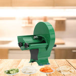 SOGA 2X Commercial Manual Vegetable Fruit Slicer Kitchen Cutter Machine Green FRUITCUTTERBLACKX2