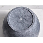 SOGA 2X 27cm Weathered Grey Round Resin Plant Flower Pot in Cement Pattern Planter Cachepot for FPOTA3210X2