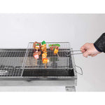 SOGA 2X Skewers Grill Portable Stainless Steel Charcoal BBQ Outdoor 6-8 Persons SKEWERCHARCOALGRILLX2