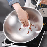 SOGA 2X 18/10 Stainless Steel Fry Pan 36cm Frying Pan Top Grade Skillet with Helper Handle and Lid TRIFPO36X2