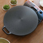 SOGA Cast Iron Induction Crepes Pan Baking Cookie Pancake Pizza Bakeware CREPEPAN34CM