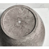 SOGA 2X 27cm Rock Grey Round Resin Plant Flower Pot in Cement Pattern Planter Cachepot for Indoor FPOTA3207X2