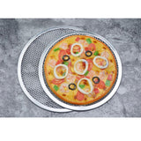 SOGA 2X 8-inch Round Seamless Aluminium Nonstick Commercial Grade Pizza Screen Baking Pan PIZZASCREEN11703X2