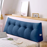SOGA 150cm Blue Triangular Wedge Bed Pillow Headboard Backrest Bedside Tatami Cushion Home Decor PILLOW4113