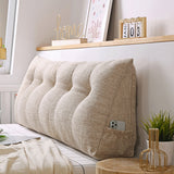 SOGA 120cm Beige Triangular Wedge Bed Pillow Headboard Backrest Bedside Tatami Cushion Home Decor PILLOWFAB120BEIGE