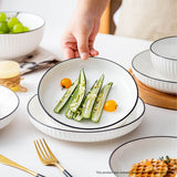 SOGA White Japanese Style Ceramic Dinnerware Crockery Soup Bowl Plate Server Kitchen Home Decor Set BOWLG001