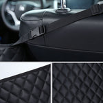 SOGA 4X Black Leather Car Storage Portable Hanging Organizer Backseat Multi-Purpose Interior CARSTORAGEBAG312X4