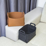 SOGA 2X Large Coffee Foldable Felt Storage Portable Collapsible Bag Home Office Foldable Organiser STORAGECOF001X2