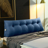 SOGA 100cm Blue Triangular Wedge Bed Pillow Headboard Backrest Bedside Tatami Cushion Home Decor PILLOW4111