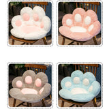 SOGA 2X Blue Paw Shape Cushion Warm Lazy Sofa Decorative Pillow Backseat Plush Mat Home Decor SCUSHION018X2