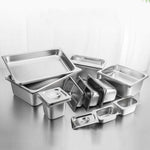 SOGA 2X Gastronorm GN Pan Full Size 1/3 GN Pan 15cm Deep Stainless Steel Tray GASTRONORMPANS5417X2