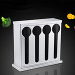 SOGA Stainless Steel Buffet Restaurant Spoon Utensil Holder Storage Rack 4 Holes CUTLERYHOLDER4631