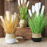 SOGA 2X 110cm Artificial Indoor Potted Reed Bulrush Grass Tree Fake Plant Simulation Decorative APLANTFH6022X2