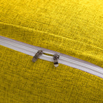 SOGA 2X 100cm Yellow Triangular Wedge Bed Pillow Headboard Backrest Bedside Tatami Cushion Home PILLOW3111X2