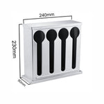 SOGA Stainless Steel Buffet Restaurant Spoon Utensil Holder Storage Rack 4 Holes CUTLERYHOLDER4631