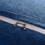 SOGA 150cm Blue Triangular Wedge Bed Pillow Headboard Backrest Bedside Tatami Cushion Home Decor PILLOW4113