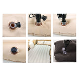 SOGA Beige Ripple Inflatable Car Mattress Portable Camping Air Bed Travel Sleeping Kit Essentials CARMAT007