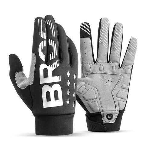 MTB Gloves Medium for Mountain Road Bike Breathable Winter Autumn Spring Cycling Camping Running V382-SBRGLOVESRB