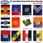 AFL Licensed Polar Fleece Throw Gold Coast Suns V442-ABR-THROW-GOLDCOASTSUNS-RED-RE