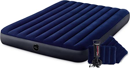 INTEX QUEEN DURA-BEAM CLASSIC DOWNY AIRBED W/ HAND PUMP V183-64765