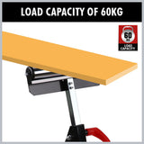 Foldable Roller Support Stand Adjustable Bench Holder 67-110cm Heavy Duty Steel V465-59155