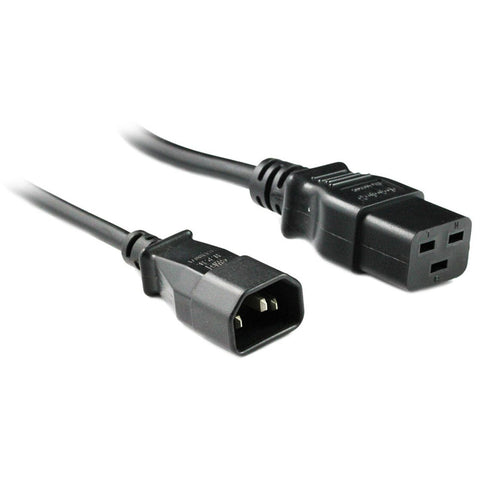 IEC C14 to C19 10A Power Cable Black 2M 011.180.1112