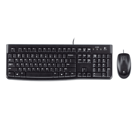 Logitech Desktop MK120 Keyboard and Mouse V28-LOGCOMMK120USBC