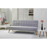 Brando 3 Seater Sofa Futon Bed Fabric Lounge Couch - Grey V315-VOL-BRAND-01