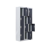 12-Door Locker for Office Gym Shed School Home Storage - Padlock-operated V63-839021