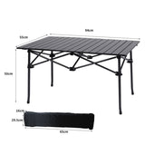 Levede Folding Camping Table Portable UL0108-94-BK