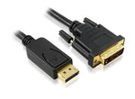 2m DisplayPort Male to DVI-D Male Cable: Black 022.002.0398