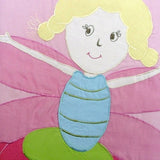 Fairies Embroidered Quilt Cover Set Single V442-ABR-QUILTCS-FAIRIES-PINK-SB