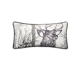 Bianca Alpine Stag Taupe Jacquard Oblong Filled Cushion V442-BCA-CUSHION-ALPINESTAG-TAUPE-RE