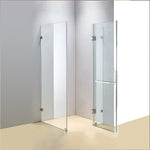 900 x 800mm Frameless 10mm Glass Shower Screen By Della Francesca V63-831081