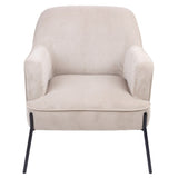 Leah Fabric Armchair Occasional Accent Arm Chair Silver V315-VOL-SEVE-01
