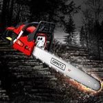 Giantz Chainsaw Petrol 58CC Bar Commercial E-Start Pruning Chain Saw,Giantz Chainsaw Petrol 58CC CSAW-FVAT-22-N-OV-RDBK